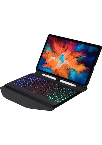 ZH Store Lenovo Pad Pro 11.5 Inç 2021 TB-J716F Için Klavye + Kılıf Siyah (Yurt Dışından)