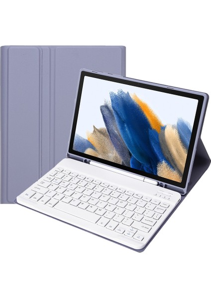 Samsung Galaxy Tab A8 10.5 2021 Için Klavye+Kılıf Mor (Yurt Dışından) fiyatları