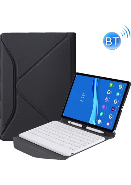 ZH Store Lenovo Smart Tab M10 Hpd Plus TB-X606F Için Klavye + Kılıf Siyah Beyaz (Yurt Dışından)