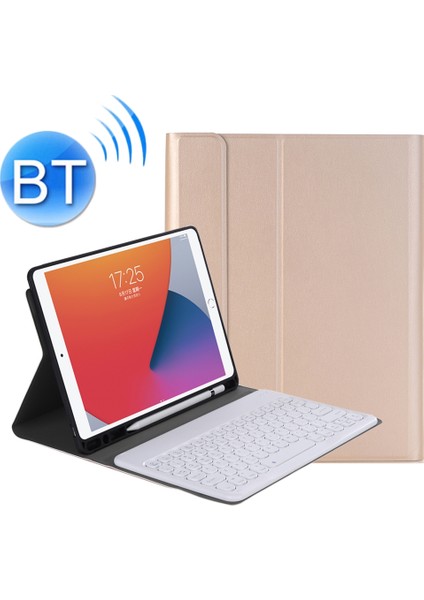 ZH Store Samsung Galaxy Tab S6 Lite 10.4 P610 /P615(2020)IÇIN Bluetooth Klavye Kılıfı Altın (Yurt Dışından)