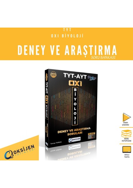 Oksijen Yayınları Tyt-Ayt Biyoloji Deney ve Araştırma Soruları Oxi 1022