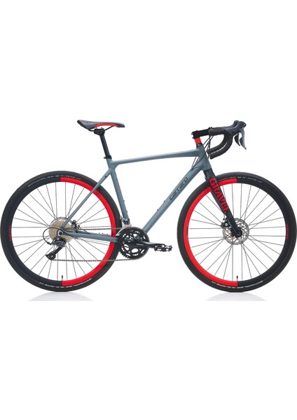 Gravel G0 550H 28" 16-V Md Mat Antrasit-Siyah-Kırmızı Gravel Bisiklet