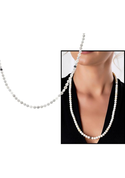 Hem Bileklik - Hem Kolye - Hem Tesbih 99LU Sedef Doğaltaş Aksesuar fırsatları