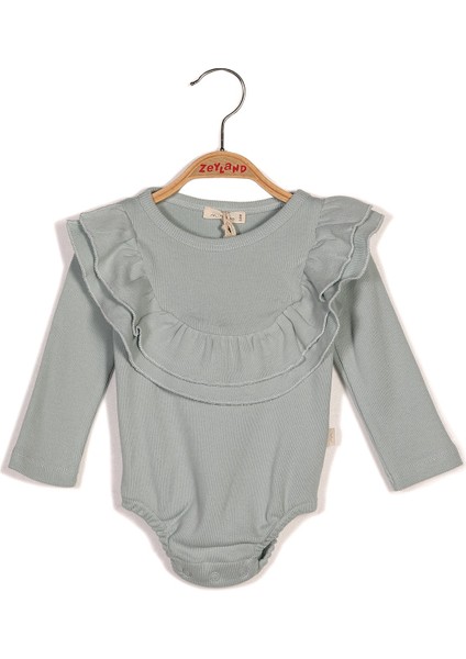 Gots Sertifikalı Pamuk Volanlı Body (0-4yaş)