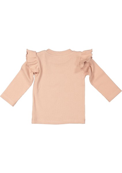Gots Sertifikalı %100 Organik Pamuk Fırfırlı Sweatshirt ve Pantolon Takım (0-4yaş)