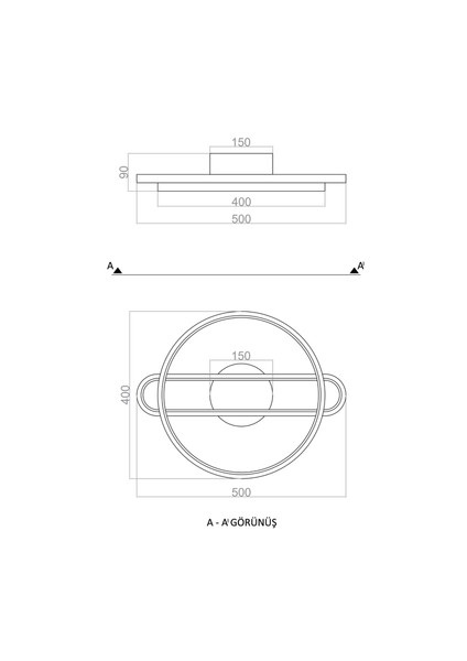 Tavan LED Avize Feeler Plafonyer 40CM