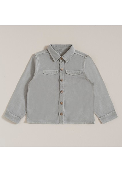 Kaktüs Cepli Gömlek Yeşil