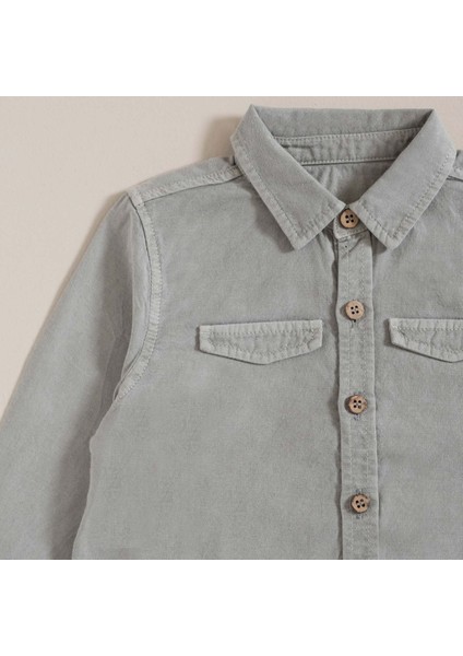 Kaktüs Cepli Gömlek Yeşil fiyatları