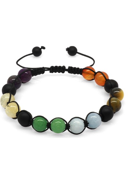 Makrome Örgülü Küre Kesim Çoklu Doğal Taş Kombinli Erkek Başarı Bilekliği fırsatları