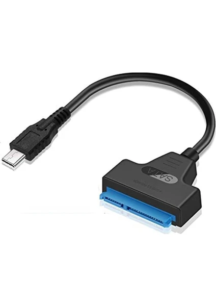 4393 Type C 3.1 USB To 2.5 3.5 Inç Sata SSD HDD Hard Disk DVD Kablosu, Siyah