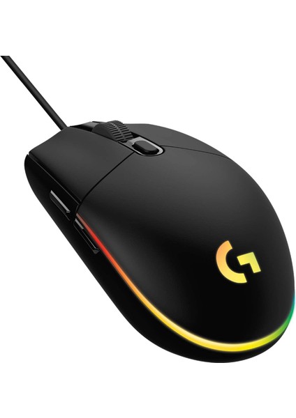 G G102 Kablolu Oyuncu Mouse, Lıghtsync Rgb Aydınlatma, 8.000 Dpı, 6 Programlanabilir Tuş, Siyah