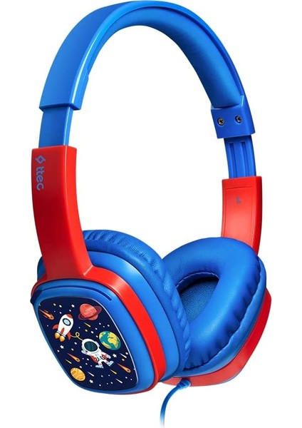 2KM132M Soundbuddy Boyama Kartlı Çocuk Kulaklığı, Mavi, Standart