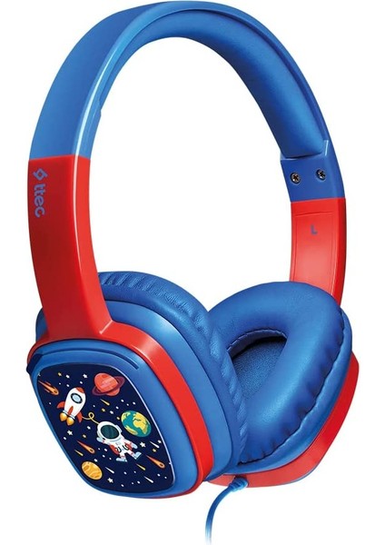 2KM132M Soundbuddy Boyama Kartlı Çocuk Kulaklığı, Mavi, Standart modelleri