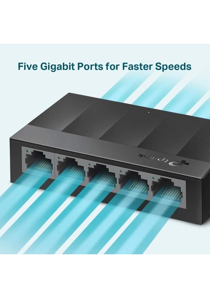 LS1005G, 5-Port 10/100/1000 Mbps Gigabit Ethernet Switch