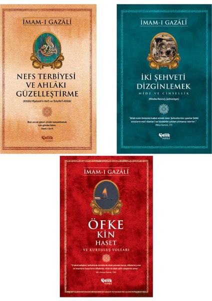 Imam-I Gazali Serisi - Öfke ve Kin - Iki Şehveti Dizginlemek - Nefs Terbiyesi 3'lü Set