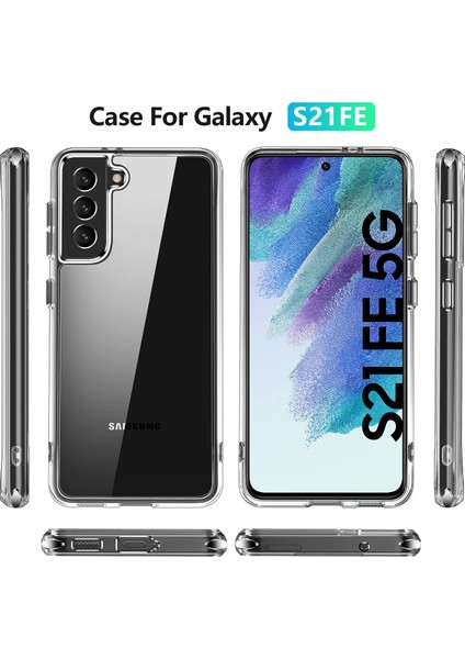 Samsung Galaxy S21 Fe 5g İçin Crystal Clear Hard Pc Tpu Tampon Koruyucu Kılıf Kapağı - Clear (Yurt Dışından) fiyatları