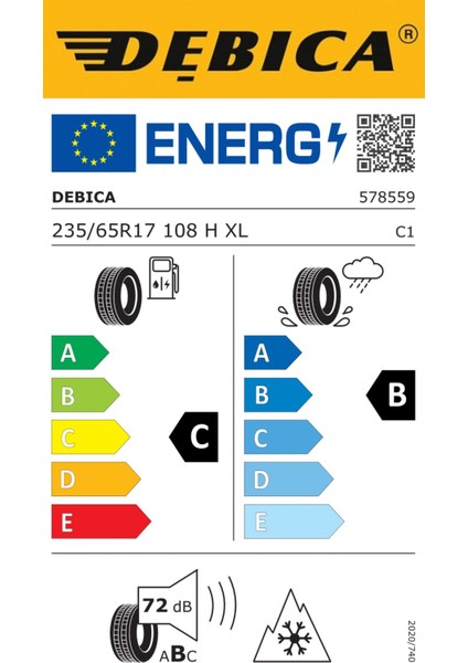 235/65 R17 108H Frigo Suv 2 Xl Kış Lastiği ( Üretim Yılı: 2023 )