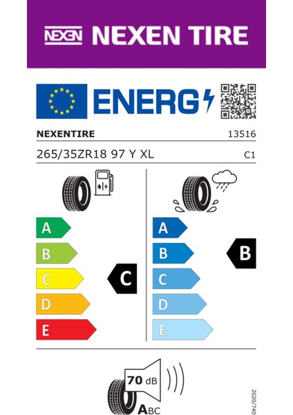 265/35 R18 97Y Xl N'Fera Su1 Oto Yaz Lastiği ( Üretim Yılı: 2023 ) fırsatları