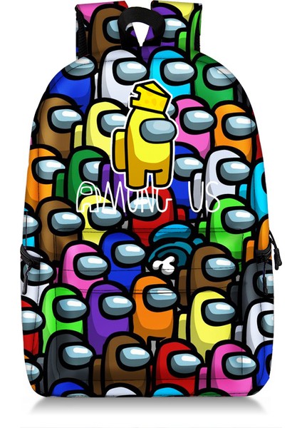 Among Us Baskılı Okul Çantası - Çok Renkli (Yurt Dışından)