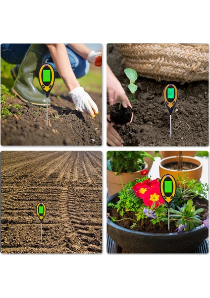 Toprak Ph Ölçer 4-In-1 Toprak Test Kiti Için Ph Nem