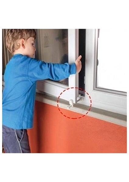 Buffer® Bebek Çocuk Evcil Hayvan Güvenlik Ayarlanabilir Koruyucu Pencere Havalandırma Kilidi
