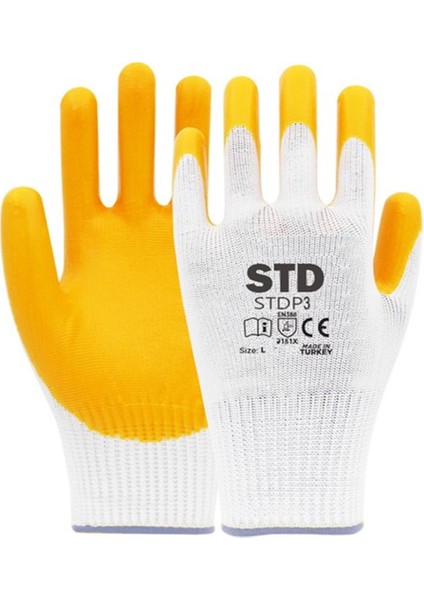 Nitril Eldiven P3 No:10 Sarı
