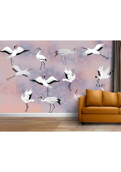 tek Parça Japon Turna Pembe Duvar Kağıdı, Özel Tasarım modelleri