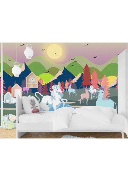 tek Parça Unicorn Duvar Kağıdı, Özel Tasarım
