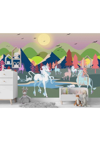 tek Parça Unicorn Duvar Kağıdı, Özel Tasarım