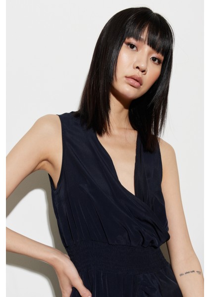 Regular Fit Normal Kesim V Yaka Elbise fiyatları