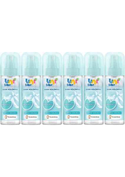 Uni Baby Bebek Kolonyası 150ML Nemlendiricili/bebeksi Dokunuş (6 Lı Set)