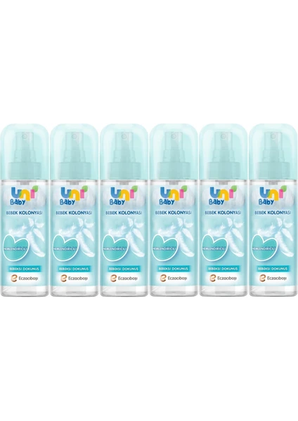 Uni Baby Bebek Kolonyası 150ML Nemlendiricili/bebeksi Dokunuş (6 Lı Set)