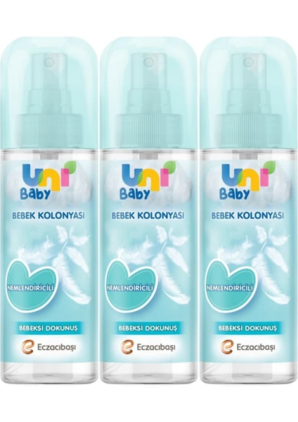 Uni Baby Bebek Kolonyası 150ML Nemlendiricili/bebeksi Dokunuş (3 Lü Set)