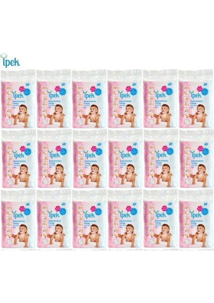 Ipek Bebek Temizleme Pamuğu 1080 Adet (18PK*60)