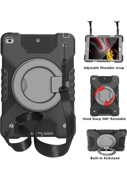 iPad Için Tablet Kılıfı - Gri (Yurt Dışından)