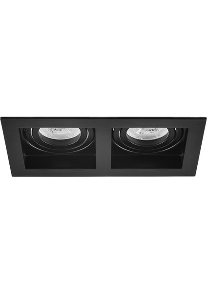 Sıva Altı Ikili Spot Siyah 2X5W 6500K Beyaz Işık ND605