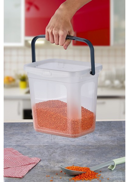 2 Adet Tutma Saplı Erzak-Bakliyat Saklama Kabı modelleri