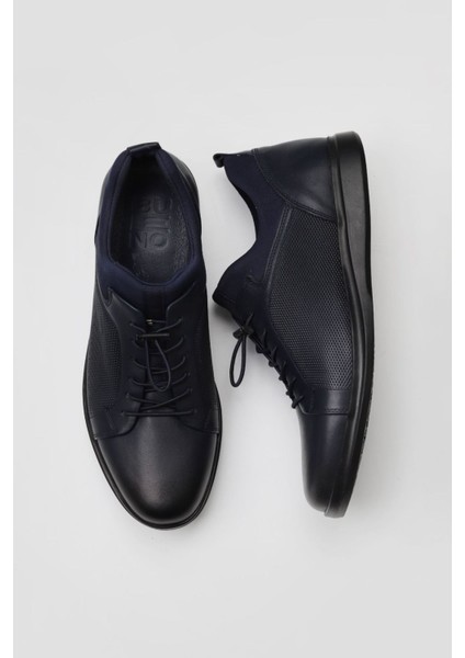 Lacivert Atlas Bskl Deri 07 M8484-7464 Erk Ayk