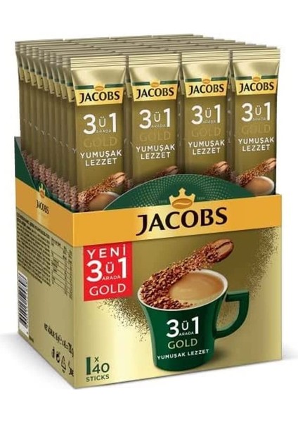 3in1 Yumuşak İçim Kahve 40 Adet 18 gr