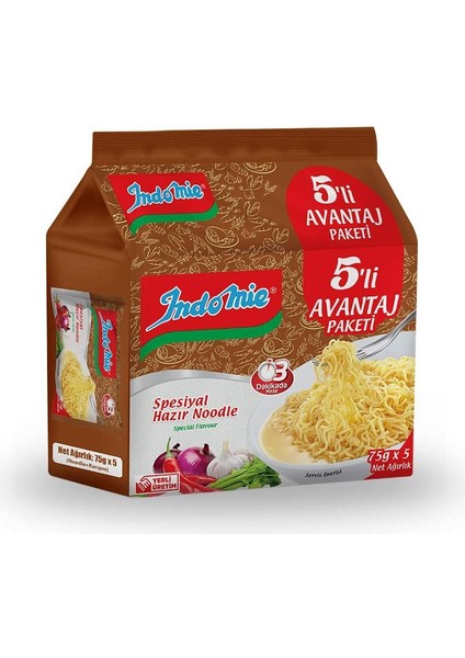 5'li Paket Spesiyal Noodle, 5X75GR