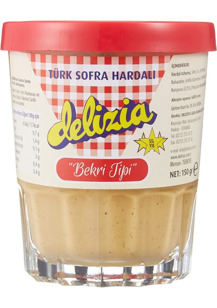 Hardal Bekri Tipi, Türk Sofra Hardalı, 150 gr