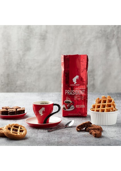 Julius Meinl Präsident Blend Öğütülmüş Filtre Kahve, Orta Kavrulmuş, Yumuşak Içim, Bitter Aromalı 250 gr