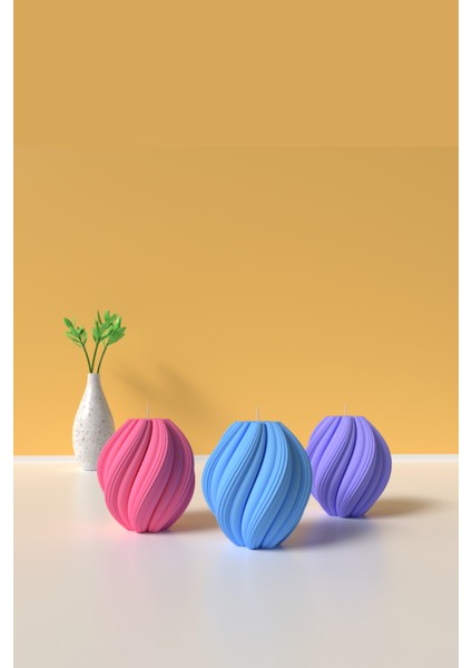 Küçük Spiral Mum Silikon Kalıp - Mum Yapım Malzemeleri 6 cm fiyatları