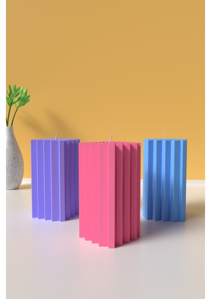 Büyük Desenli Block Mum Silikon Kalıp - Mum Yapım Malzemeleri fırsatları