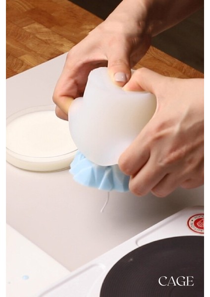 Buz Dağı Mum Silikon Kalıp - Dekoratif Mum Silikon Kalıp