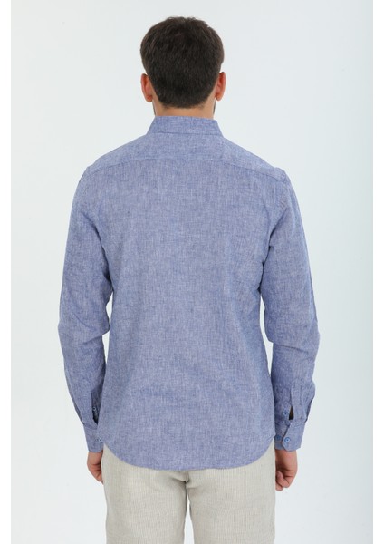 Regular Fit Denim Keten Gömlek fiyatları