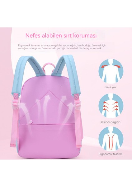 Ilkokul Okul Çantası 1-3-6. Sınıf Kız Yükü Azaltma Omurga Su Geçirmez Çocuk Omuz 6-12 Yaş Okul Çantası modelleri