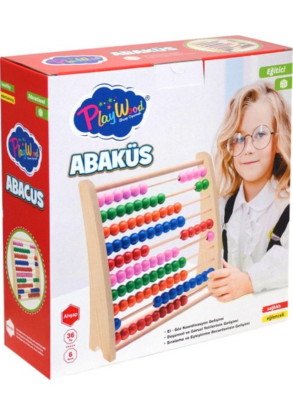 379-ONY Playwood, Ahşap Abaküs-Büyük Boy