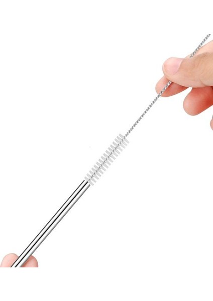 Temizleme Fırçaları ile Yeniden Kullanılabilir Paslanmaz Çelik Pipetler (Yurt Dışından)