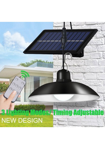 Uzaktan Kumandalı Güneş Enerjili Su Geçirmez LED Parlak Retro Lamba 2 Ampul